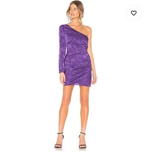 Privacy Please Purple One-Shoulder Mini Dress